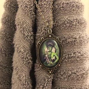 Zombie Pin Up necklace